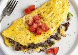 Cheesesteak Omelette